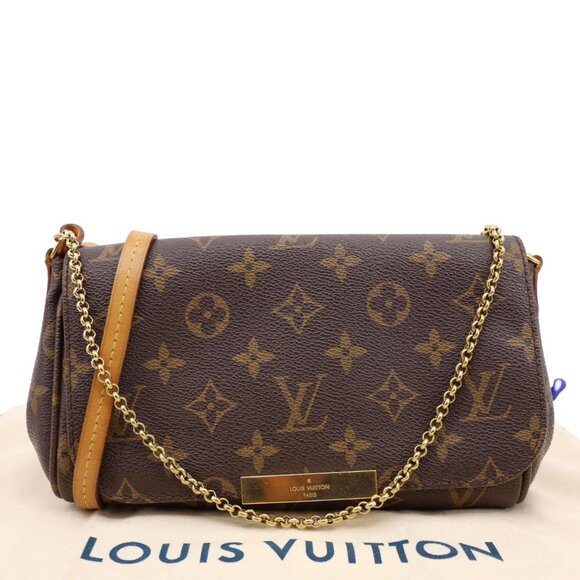 Louis Vuitton  Favorite PM Monogram Canvas Shoulder Bag Brown - Picture 3 of 16